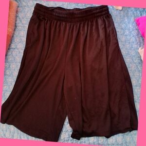 💐4/$10-Galaxy By Harvic Black Men's Elastic-Waist Bermuda Shorts